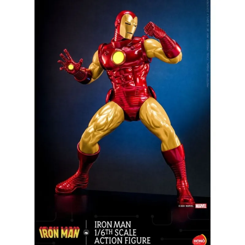 Outlet Figura articulada Iron Man 1/6 con LED 32 cm Superhéroes Marvel|Coleccionismo Marvel