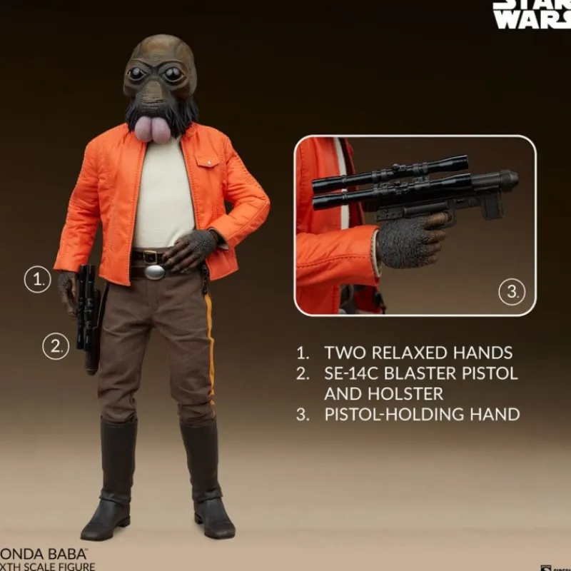 Sideshow Collectibles Replicas Y Coleccionismo Star Wars ^Figura articulada Star Wars Ponda Baba 30 cm