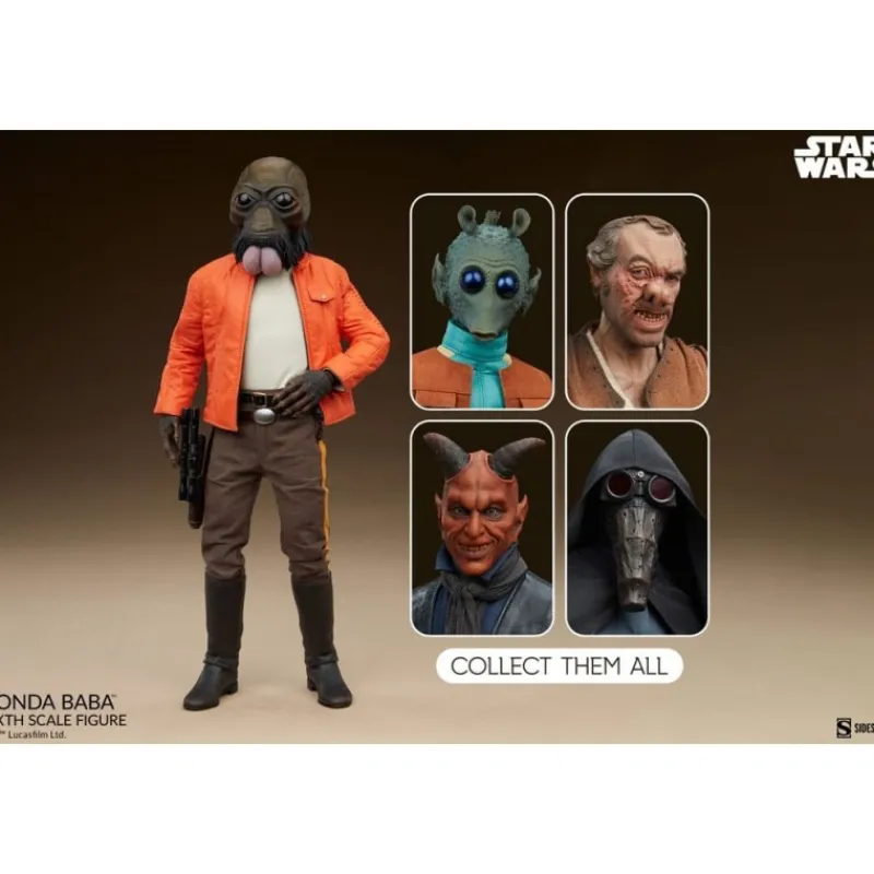 Sideshow Collectibles Replicas Y Coleccionismo Star Wars ^Figura articulada Star Wars Ponda Baba 30 cm