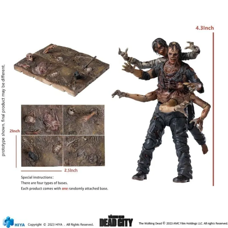 Hiya Toys Regalos De Otras Series^Figura articulada Walking Dead Exquisite Mini Dead City Walker King 11 cm