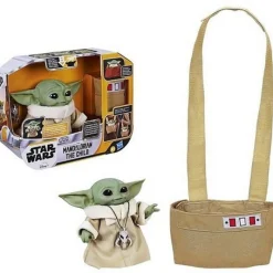 Hasbro The Mandalorian|Regalos Star Wars Por Personaje ^Figura Baby Yoda Grogu Animatrónico con Bolsa