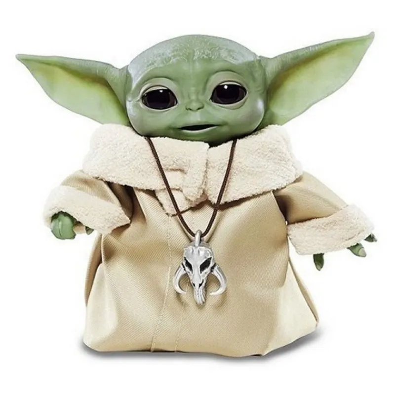 Hasbro The Mandalorian|Regalos Star Wars Por Personaje ^Figura Baby Yoda Grogu Animatrónico con Bolsa