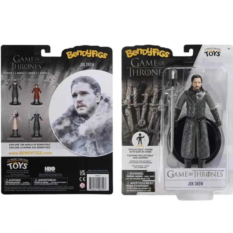 The Noble Collection Juego De Tronos Y La Casa Del Dragón ^Figura Coleccionable Bendyfigs Jon Snow - Game of Thrones