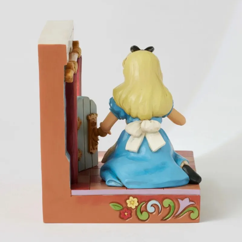 Enesco Películas Y Personajes De Disney ·Alicia Y Cheshire|Figuras Disney De Colección ^Figura con luz Curioser and curioser Alicia