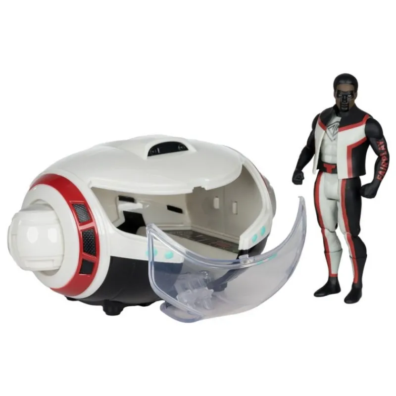 McFarlane Toys Regalos De Superhéroes Dc|Figuras Dc^Figura con Vehículo Super Powers Mr. Terrific & T-Craft McFarlane