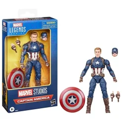 Hasbro Superhéroes Marvel|Coleccionismo Marvel^Figura de Capitán América 15 cm - Marvel Legends Vengadores: Endgame