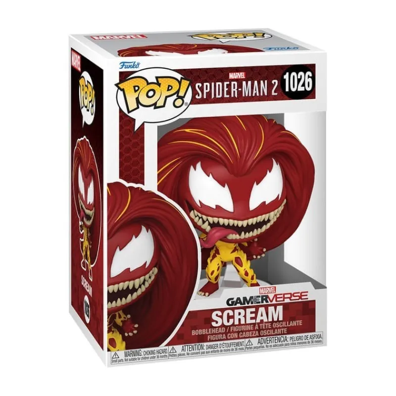 Funko Superhéroes Marvel|Funko Marvel^Figura de Vinilo Scream Marvel Spiderman 2 POP! 9 cm