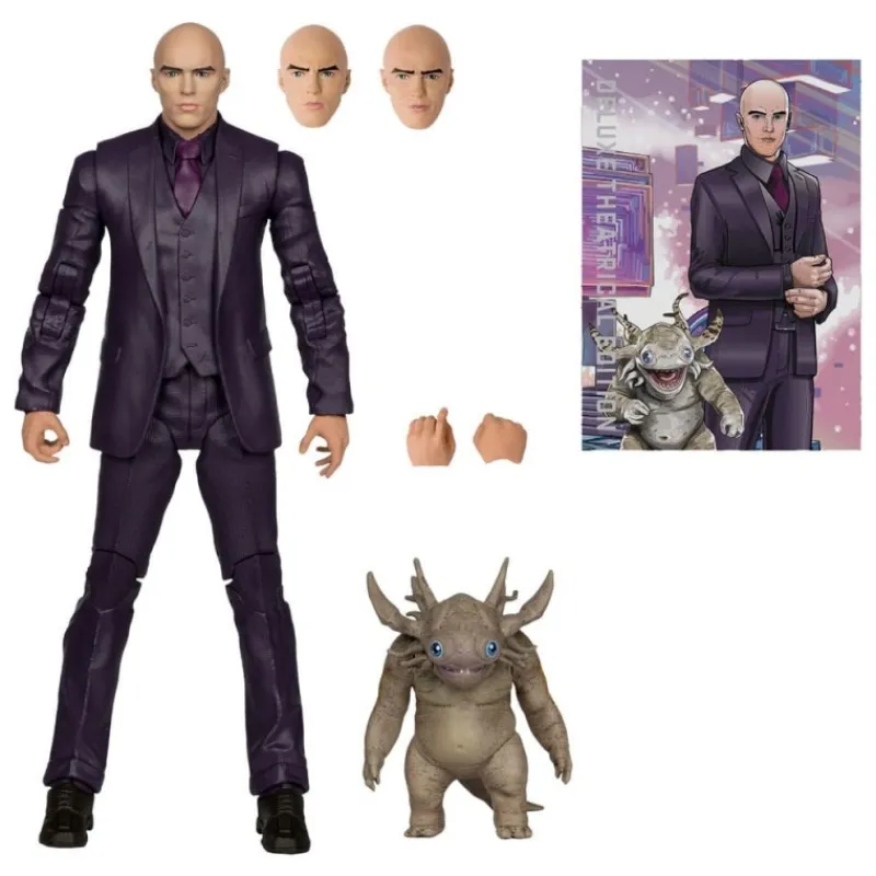 McFarlane Toys Regalos De Villanos Dc|Regalos De Superhéroes Dc^Figura Deluxe Lex Luthor y Baby Kaiju DC Multiverse 18 cm