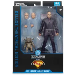 McFarlane Toys Regalos De Villanos Dc|Regalos De Superhéroes Dc^Figura Deluxe Lex Luthor y Baby Kaiju DC Multiverse 18 cm