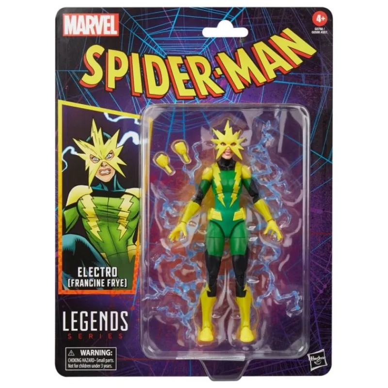 Hasbro Superhéroes Marvel|Coleccionismo Marvel^Figura Electro Marvel Legends Retro 15 cm
