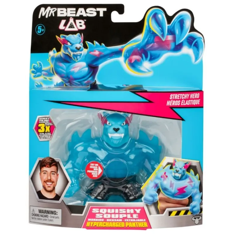 Sale Figura elástica Mr. Beast Lab Goo Jit Zu Panther 11 cm Juguetes, Figuras Y Más Regalos Para Peques