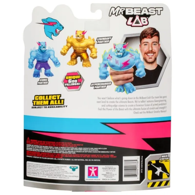 Sale Figura elástica Mr. Beast Lab Goo Jit Zu Panther 11 cm Juguetes, Figuras Y Más Regalos Para Peques