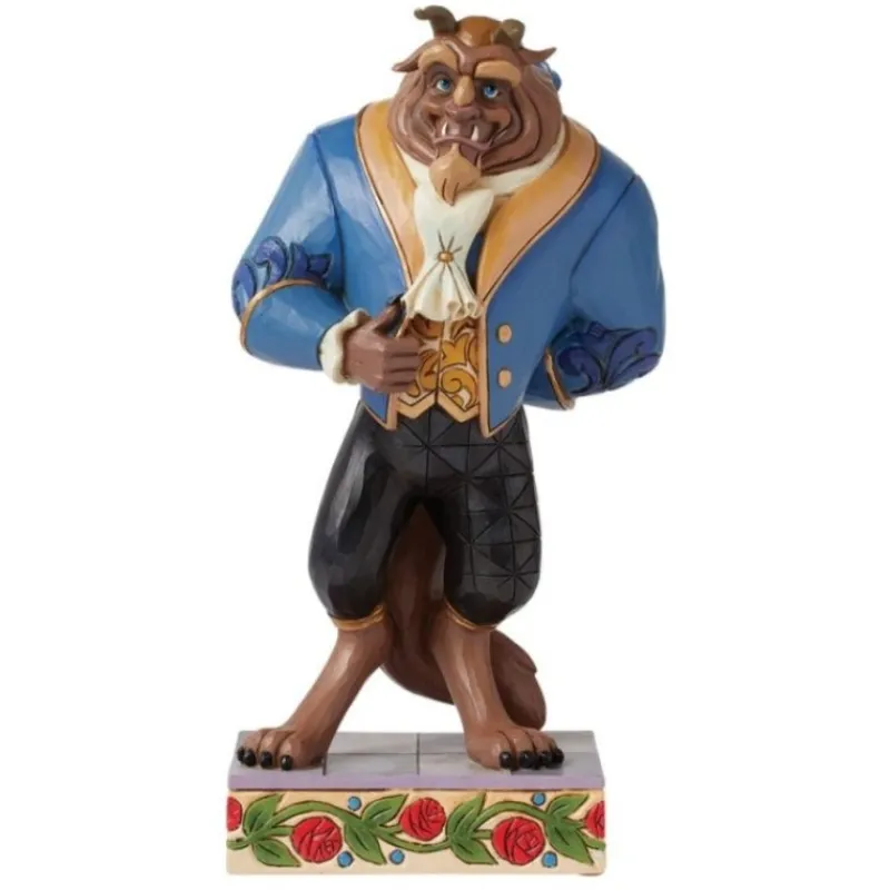 Enesco Películas Y Personajes De Disney ·La Bella Y La Bestia|Figuras Disney De Colección ^Figura Disney Bestia en Traje Oficial