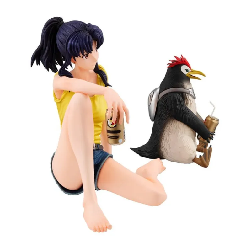 Megahouse Figuras^Figura Evangelion Misato Katsuragi & Pen Pen