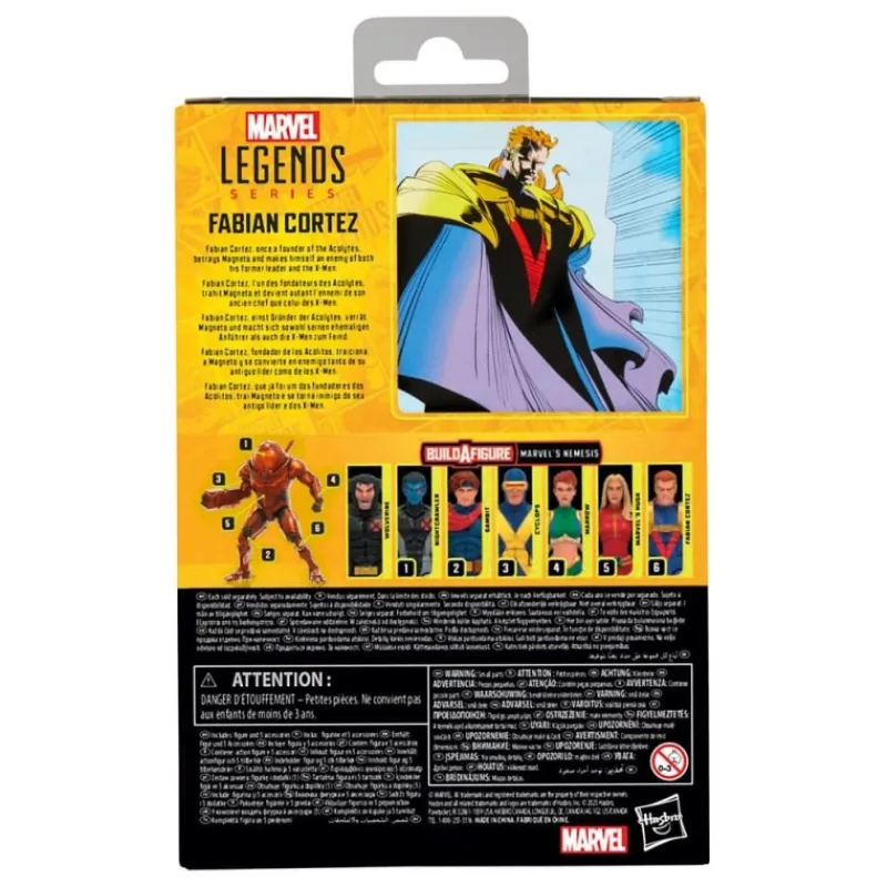 Hot Figura Fabian Cortez X-Men Marvel Legends de 15 cm Superhéroes Marvel|Coleccionismo Marvel