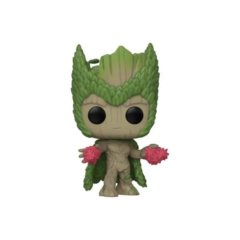 Funko Superhéroes Marvel|Funko Marvel^Figura POP! Bruja Escarlata Groot Marvel