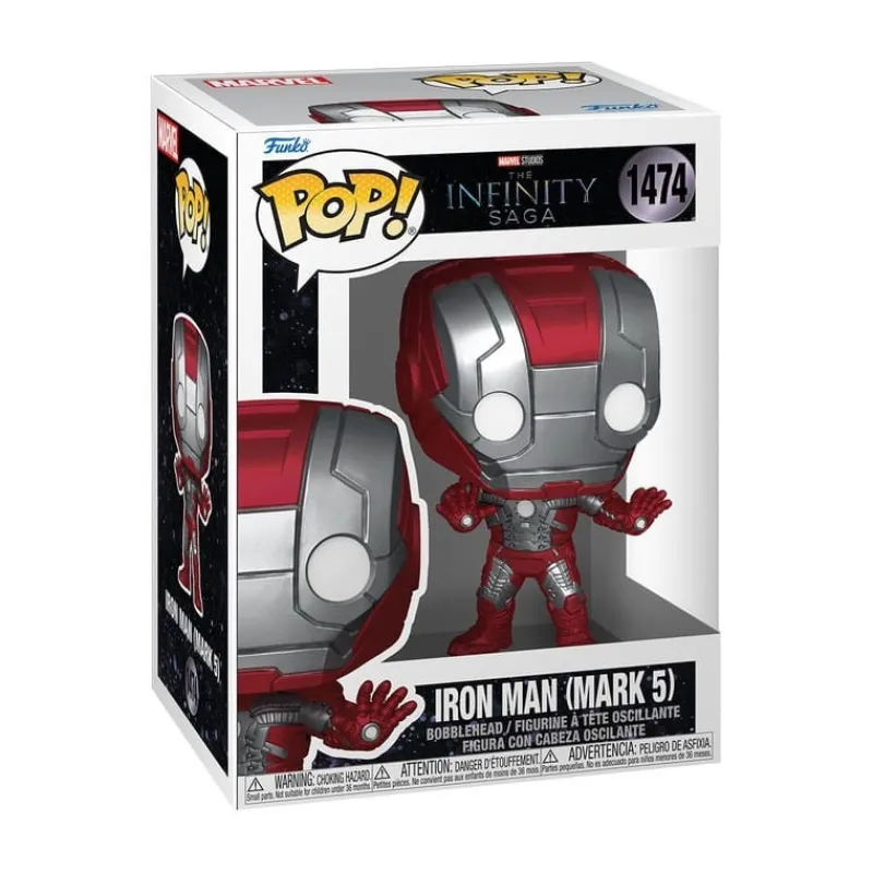 Best Figura POP! Iron Man Mark 5 9 cm Superhéroes Marvel|Coleccionismo Marvel