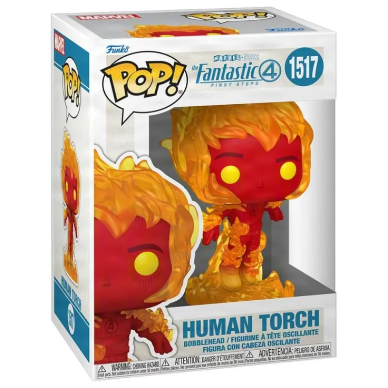 Funko Superhéroes Marvel|Funko Marvel^Figura POP! La Antorcha Humana Los 4 Fantásticos Marvel