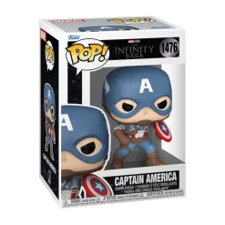 Funko Superhéroes Marvel|Funko Marvel^Figura POP! Marvel Captain America 9 cm