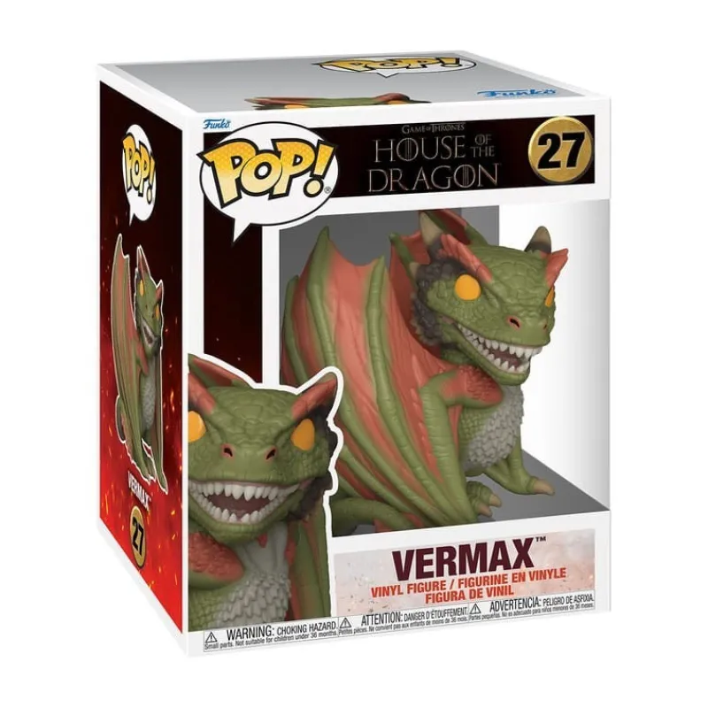 Funko Juego De Tronos Y La Casa Del Dragón ^Figura POP! Oversized Vermax de House of the Dragon