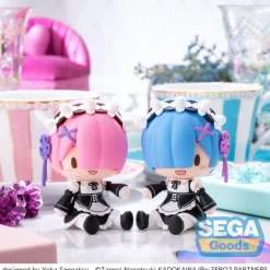 Sega Figuras^Figura Fuwa Petit Chibi PVC Rem 8 cm de Re:Zero