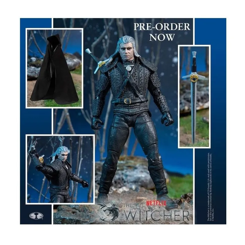 New Figura Geralt of Rivia The Witcher 18 cm Regalos Y Coleccionismo Para Gamers - Cosas De Videojuegos Míticos|Descuentos Gaming