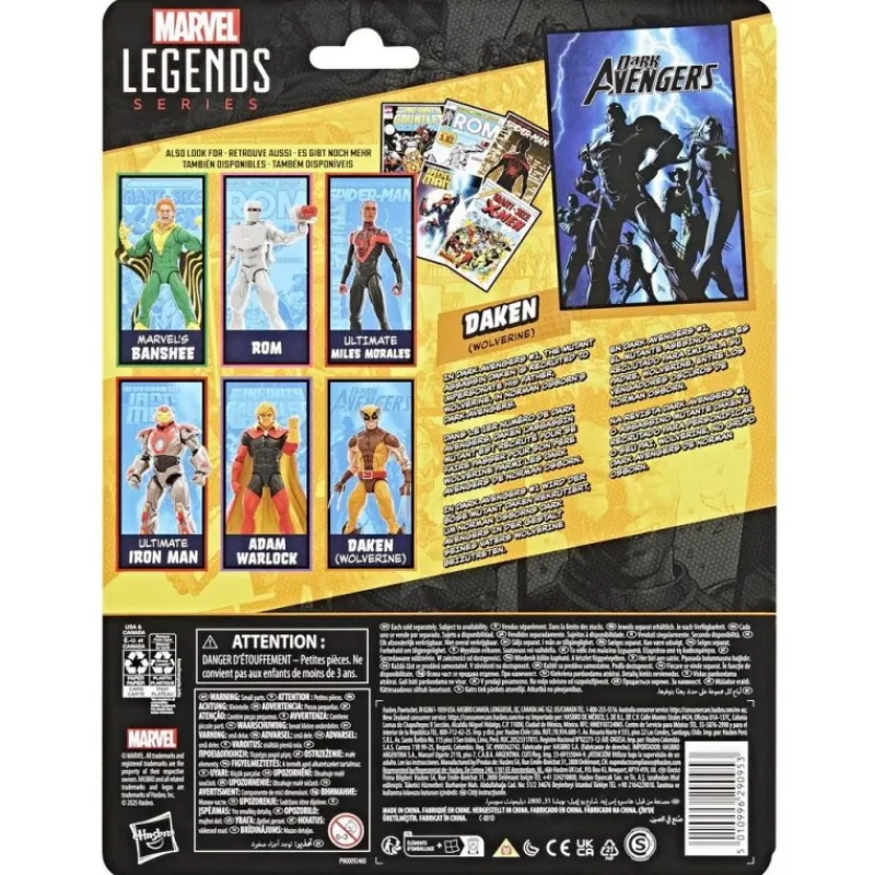 Hasbro Superhéroes Marvel|Coleccionismo Marvel^Figura Marvel Legends Daken Wolverine Dark Avengers