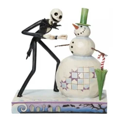 Enesco Figuras Disney De Colección ^Figura Jack Skellington con Muñeco de Nieve Jim Shore