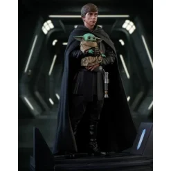 Hot Figura Luke Skywalker y Grogu The Mandalorian Replicas Y Coleccionismo Star Wars