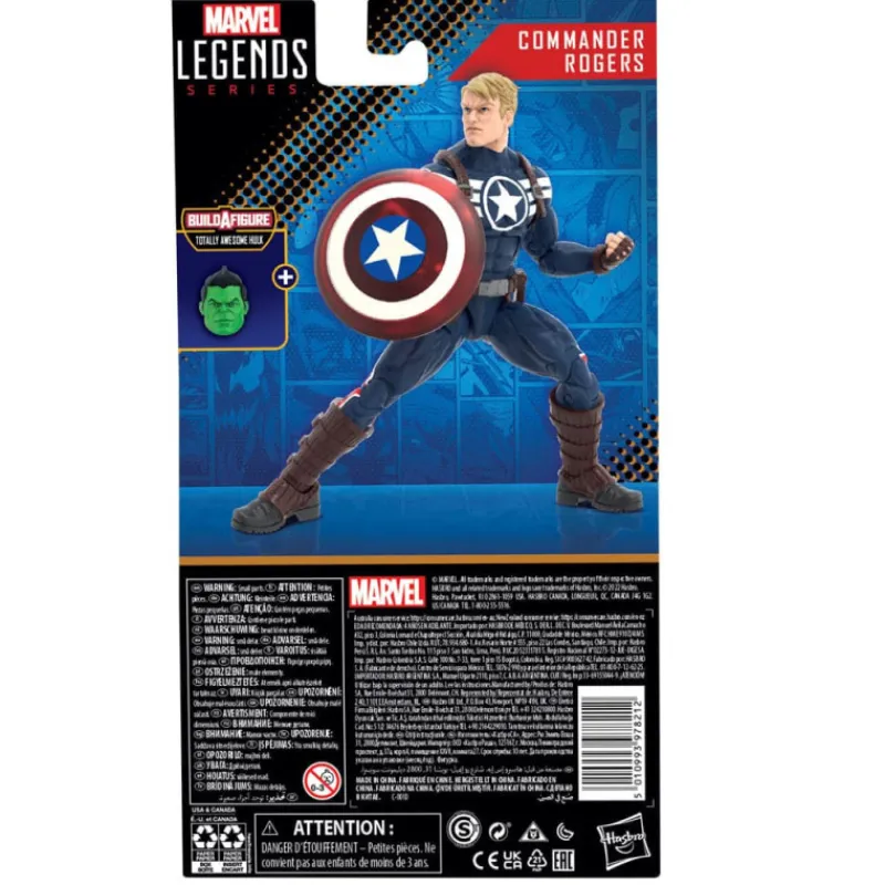 Discount Figura Marvel Legends Commander Rogers (Baf: Totally Awesome Hulk) 15 Cm Coleccionismo Marvel