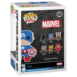 Funko Superhéroes Marvel|Funko Marvel^Figura Marvel POP! 8-Bit Vinyl Captain America 9 cm