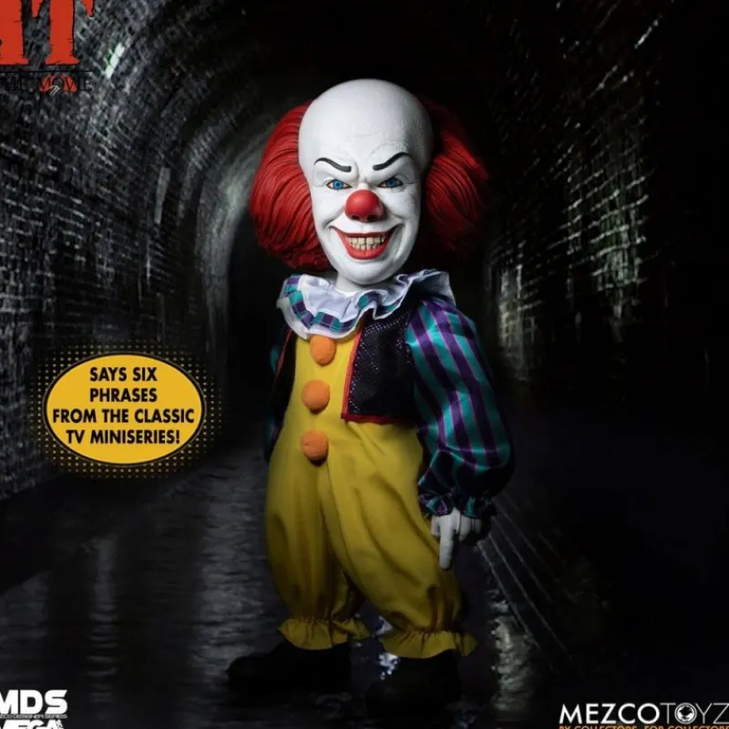 Mezco Toys Pennywise It Y Stephen King |Coleccionismo De Miedo Y Terror^Figura MDS Deluxe Pennywise 38 cm -
