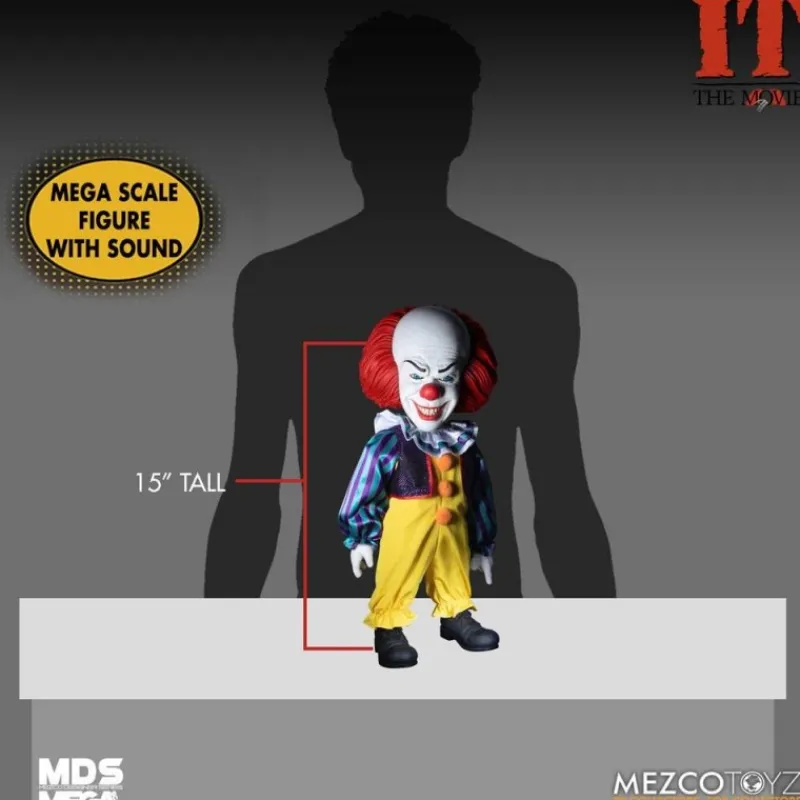 Mezco Toys Pennywise It Y Stephen King |Coleccionismo De Miedo Y Terror^Figura MDS Deluxe Pennywise 38 cm -