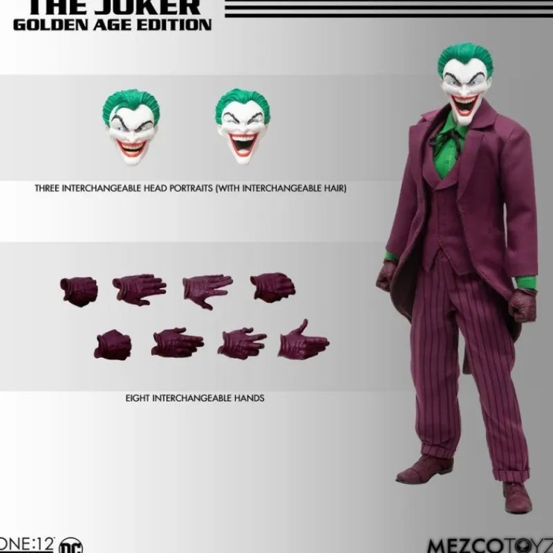 Fabricante provisional Regalos De Villanos Dc|Figuras Dc^Figura Mezco Toyz DC Universe One:12 The Joker Golden Age Edition