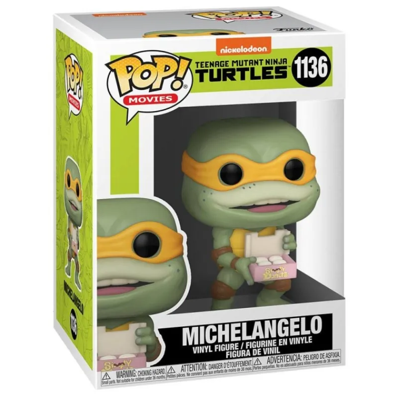 Funko Las Tortugas Ninja^Figura Michelangelo de Tortugas Ninja POP! Movies de Vinilo 9 cm