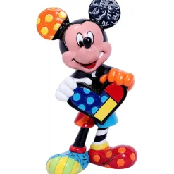 Enesco Películas Y Personajes De Disney ·Mickey & Minnie|Figuras Disney De Colección ^Figura Mickey Mouse con Corazón Disney Britto 9 cm