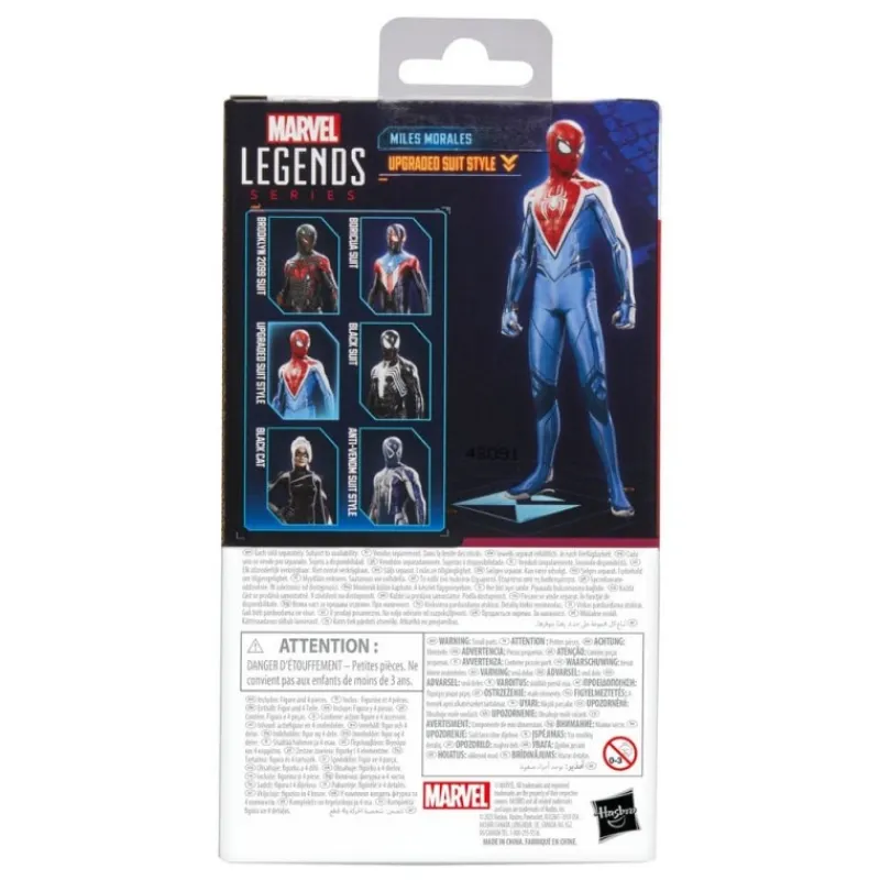 Hasbro Superhéroes Marvel|Coleccionismo Marvel^Figura Miles Morales Gamerverse Spider-Man 2 Marvel Legends