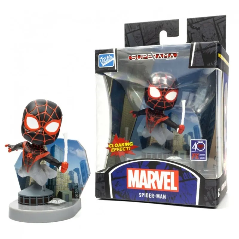 Hot Figura Mini Diorama Superama Spider-Man Superhéroes Marvel|Coleccionismo Marvel