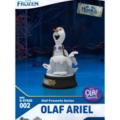 Beast Kingdom Figuras Disney De Colección ^Figura Mini Dstage Disney Olaf Ariel