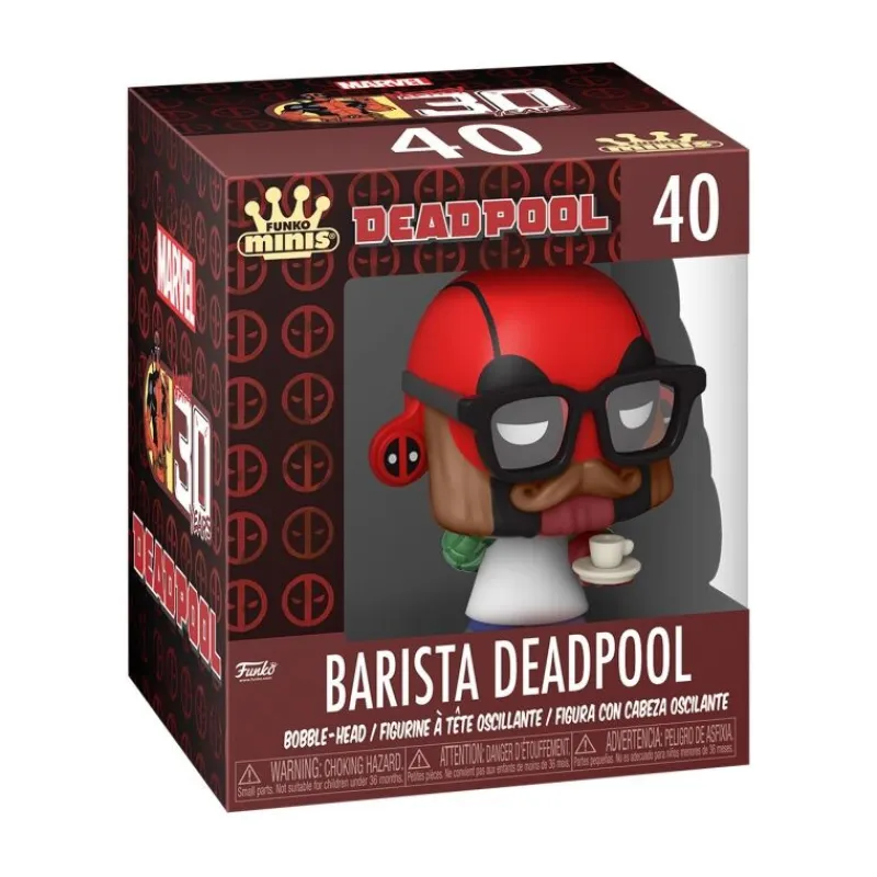 Funko Superhéroes Marvel|Funko Marvel^Figura Mini Vinyl Deadpool Exclusive 8 cm Marvel