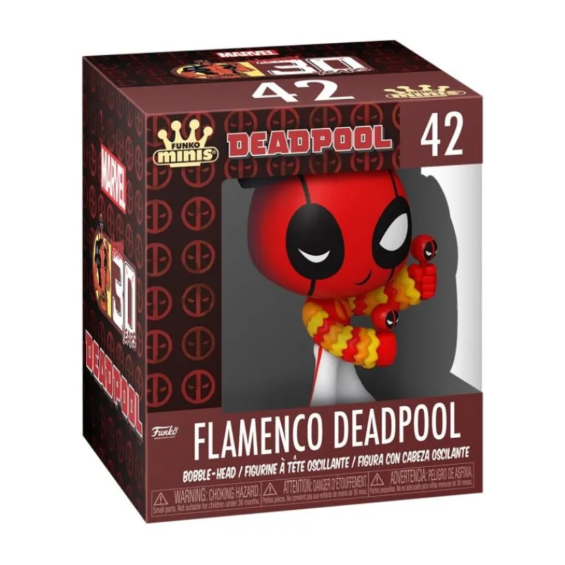 Funko Superhéroes Marvel|Funko Marvel^Figura Mini Vinyl Deadpool Exclusive 8 cm Marvel