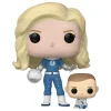 Outlet Figura POP! Invisible Woman & Franklin de Los Cuatro Fantásticos Superhéroes Marvel|Funko Marvel