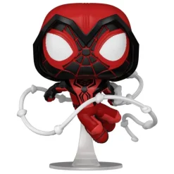 Funko Superhéroes Marvel|Funko Marvel^Figura POP! Marvel Spider-Man Miles Morales Traje Rojo 9 cm
