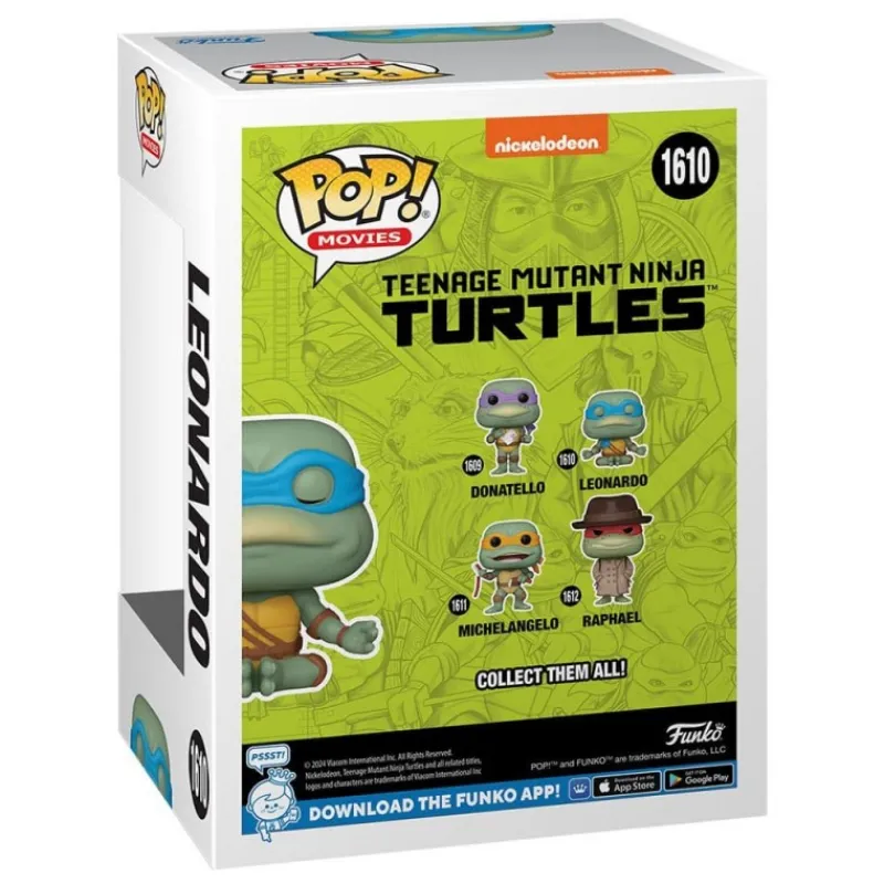 Funko Las Tortugas Ninja^Figura POP! Movies Leonardo Meditando Tortugas Ninja 9 cm