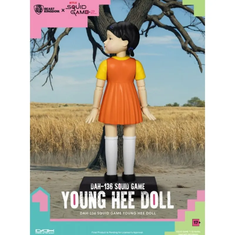 Sale Figura Squid Game Young Hee Doll 30 cm con sonido El Juego Del Calamar