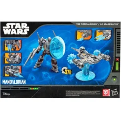 Hasbro Replicas Y Coleccionismo Star Wars ^Figura Star Wars x Transformers The Mandalorian N-1 Starfighter 19 cm