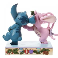 Figura Stitch y Angel con muérdago Disney Películas Y Personajes De Disney ·Lilo Y Stitch|Figuras Disney De Colección