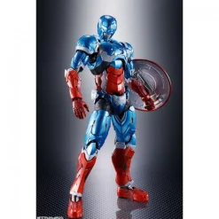 Fabricante provisional Superhéroes Marvel|Coleccionismo Marvel^Figura Tamashii Nations TECH-ON Avengers Capitán América 15,5 cm