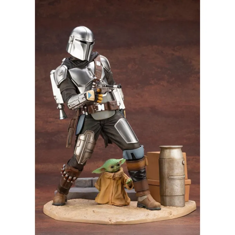 Kotobukiya The Mandalorian^Figura The Mandalorian y el Niño ARTFX Star Wars