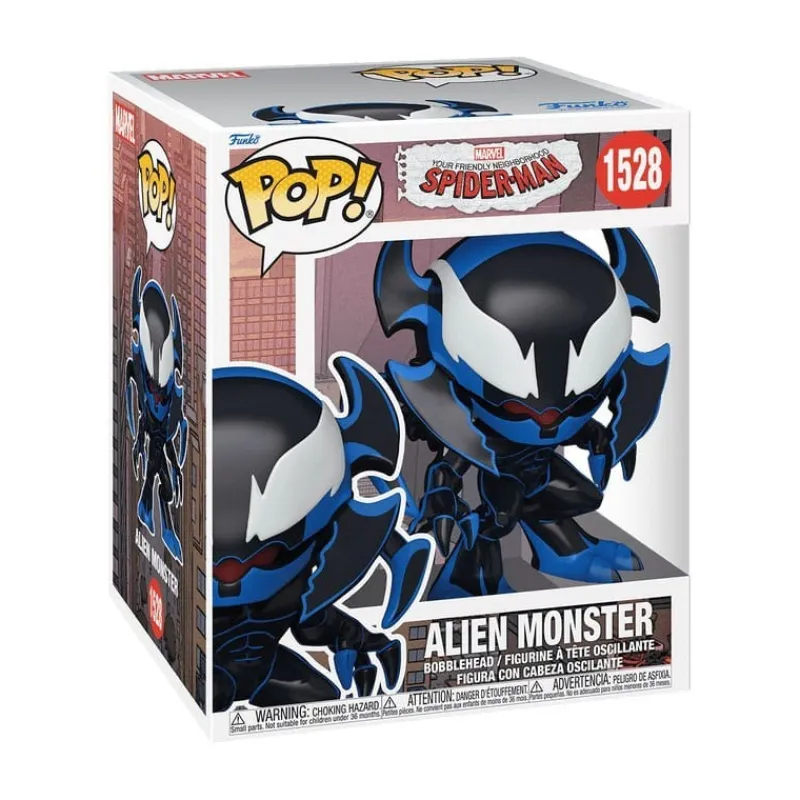 Funko Superhéroes Marvel|Funko Marvel^Figura Vinyl Marvel Alien Monster Spider-Man POP 15 cm